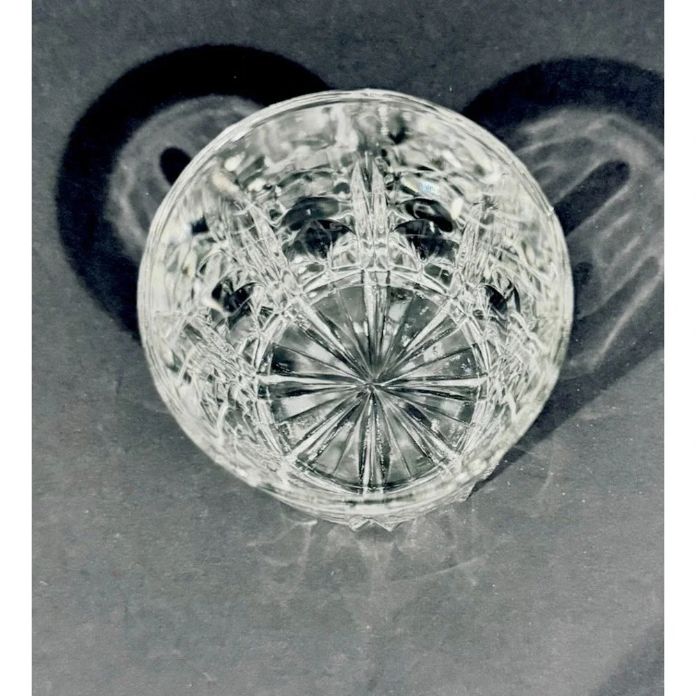 Crown Royal Low Ball Cut Crystal Tumbler Made In Italy Barware Glassware‎